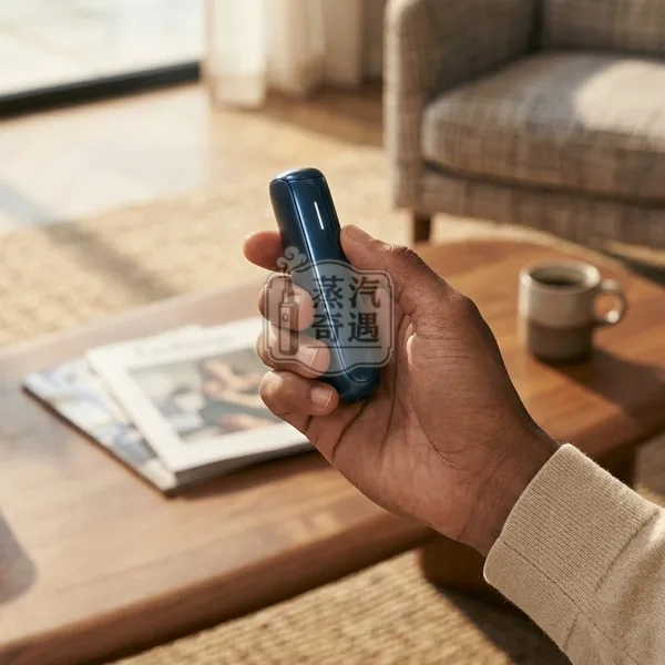 Ploom AURA 加熱菸主機四段加熱模式海軍藍特寫